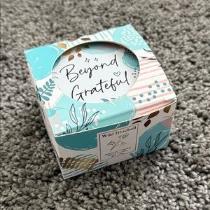 NWOT Wild Bluebell Scented Candle Natural Soy Wax